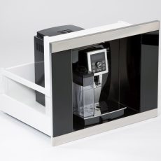 Coffee Case kávéfőző fiók, inox, 255x365