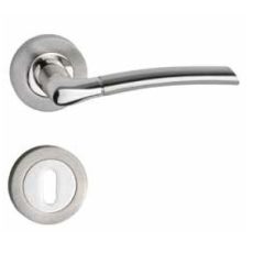 Króm-inox körrozettás BB kilincs