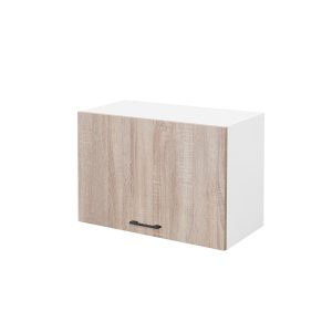 Praktik 60 felső szekrény 1 felnyíló ajtós, fehér-sonoma tölgy