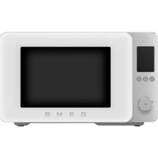 Smeg asztali mikrohullámú sütő grill, légkeverés és Airfry funkcióval, Collezione design, 27 liter, matt fehér - MOC02WHMEU
