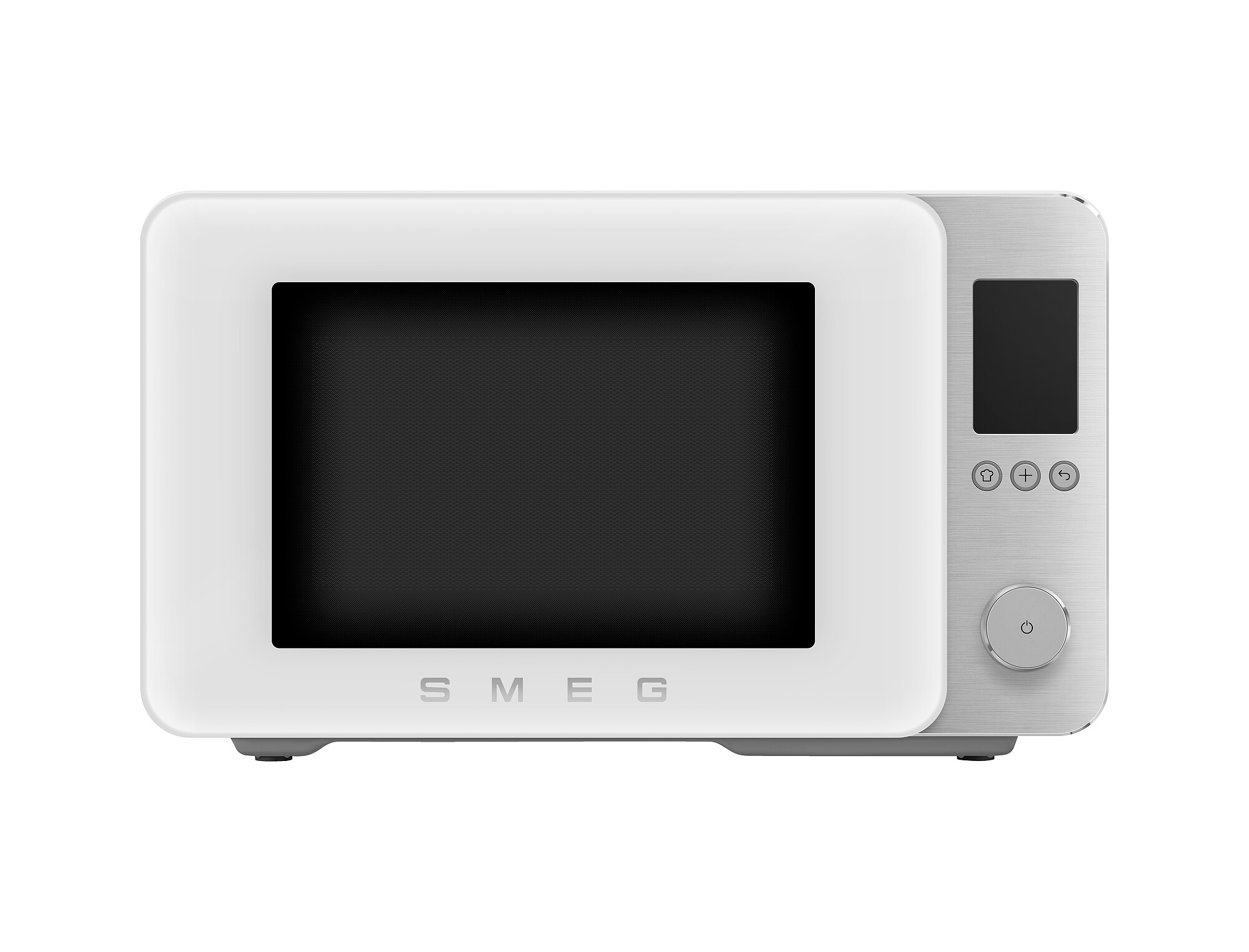 Smeg asztali mikrohullámú sütő grill, légkeverés és Airfry funkcióval, Collezione design, 27 liter, matt fehér - MOC02WHMEU