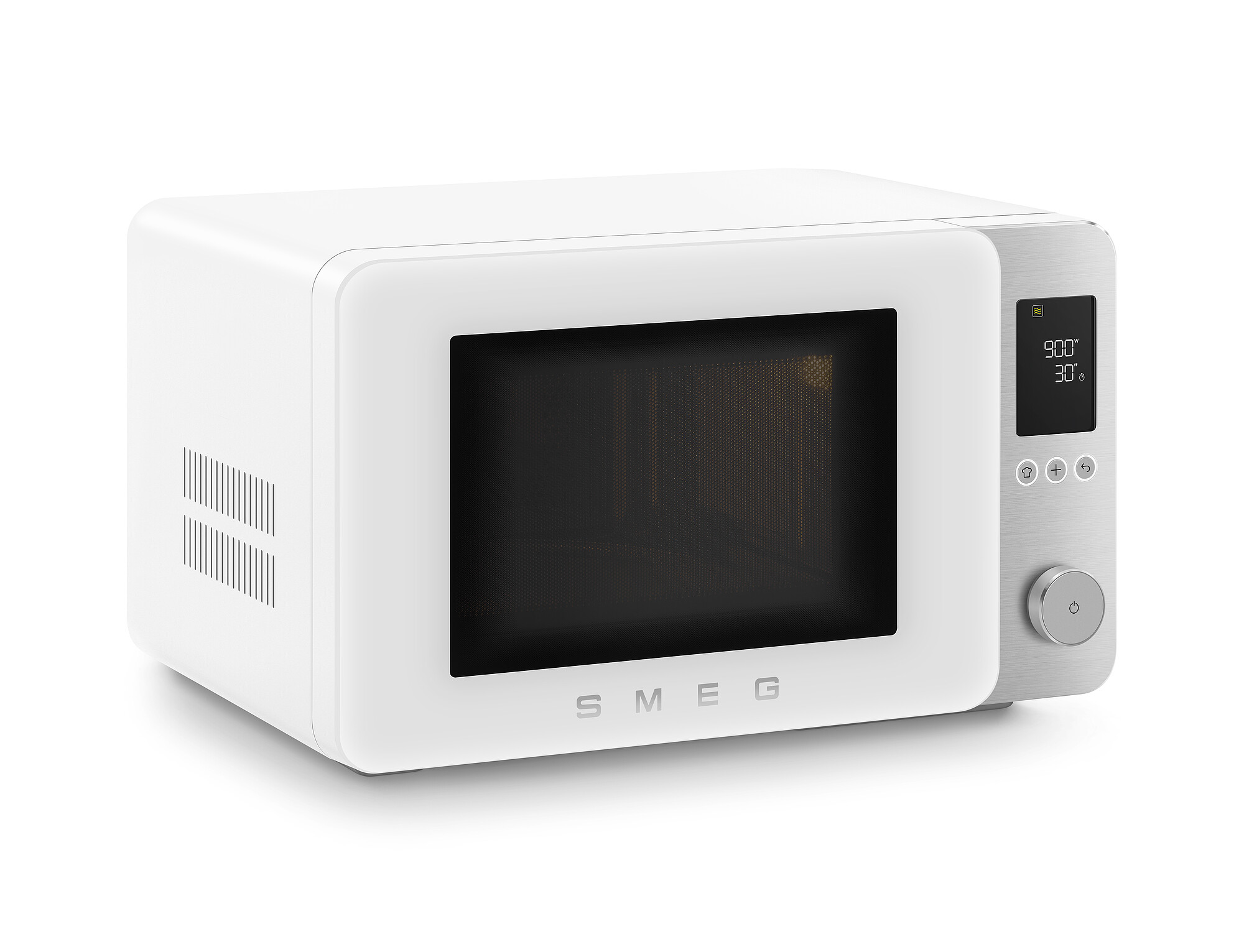 Smeg asztali mikrohullámú sütő grill, légkeverés és Airfry funkcióval, Collezione design, 27 liter, matt fehér - MOC02WHMEU - Image 2