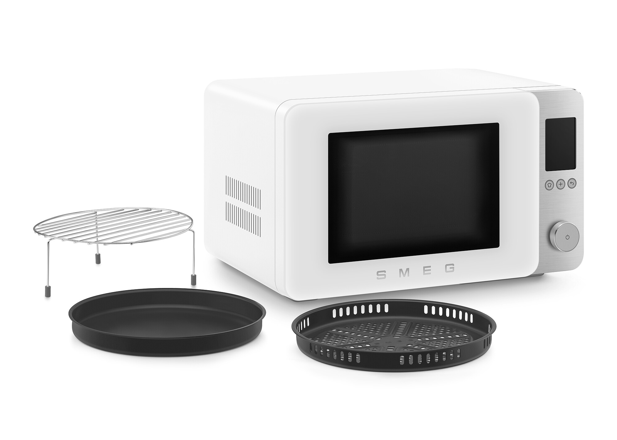 Smeg asztali mikrohullámú sütő grill, légkeverés és Airfry funkcióval, Collezione design, 27 liter, matt fehér - MOC02WHMEU - Image 8