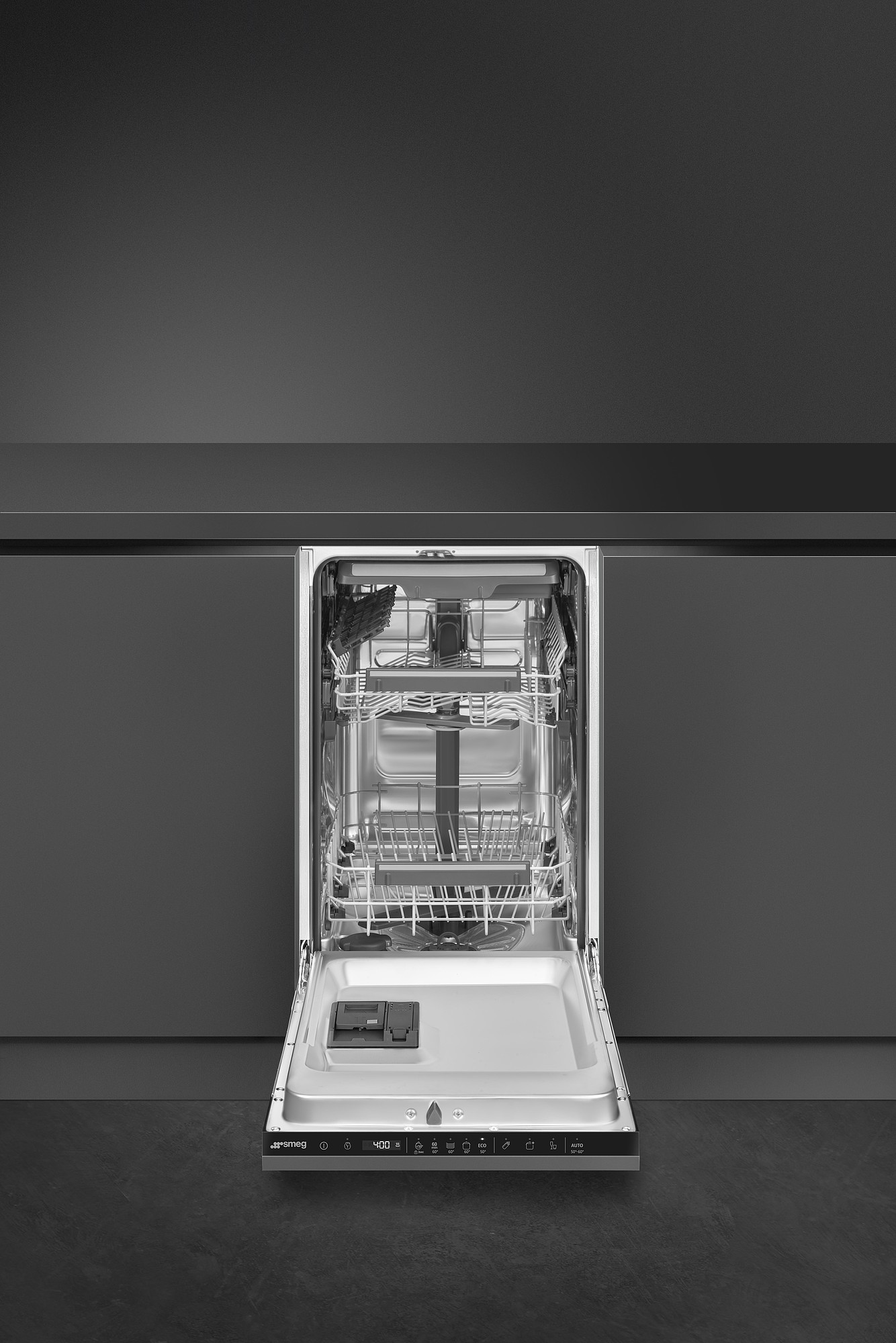 SMEG TELJESEN BEÉPÍTHETŐ MOSOGATÓGÉP, 45 cm, 10 teríték, 8 funkció, 2 hőmérséklet, 44dB - Image 4