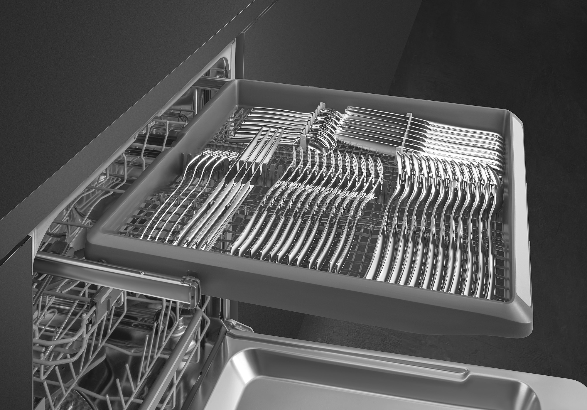 SMEG TELJESEN BEÉPÍTHETŐ MOSOGATÓGÉP, 45 cm, 10 teríték, 8 funkció, 2 hőmérséklet, 44dB - Image 11