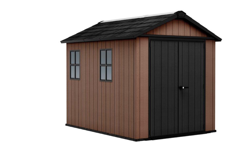 Keter Newton Plus wide 9x7,5 barna kerti ház padlóval - Image 2