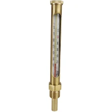 Fémtokos ipari kazán hőmérő kis, egyenes 0°C - 130°C / 60 mm - TV260D