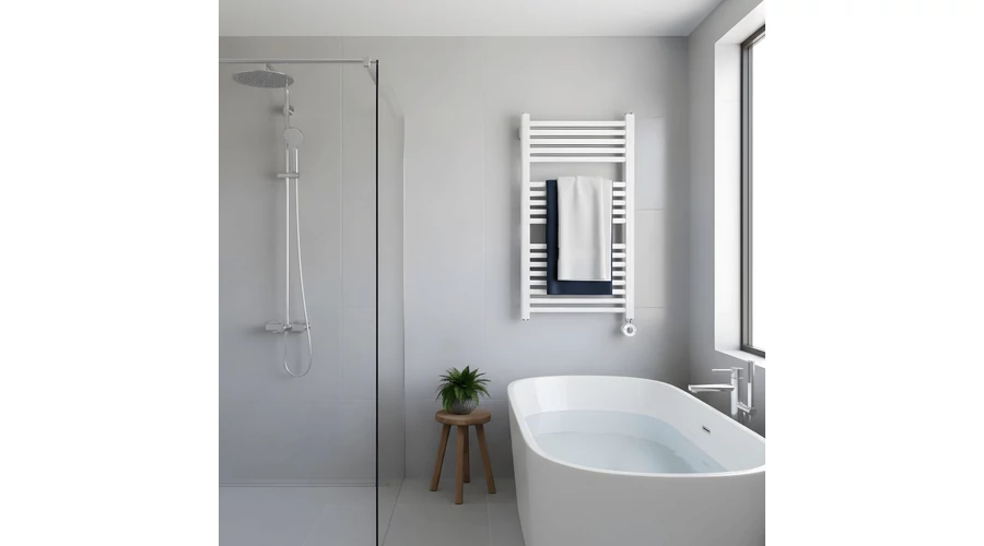 WENTOREX Tolla Electric elektromos törölközőszárítós radiátor (fehér / 500 mm) - Image 4