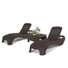 Atlantic duo kerti nyugágy set Corfu asztallal