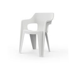 Bilbao Iowback műanyag kartámaszos kerti szék fehér