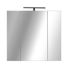 Piramida AKVA Tükrös fürdőszobai szekrény - LED világítással - 75 x 69 x 15 cm