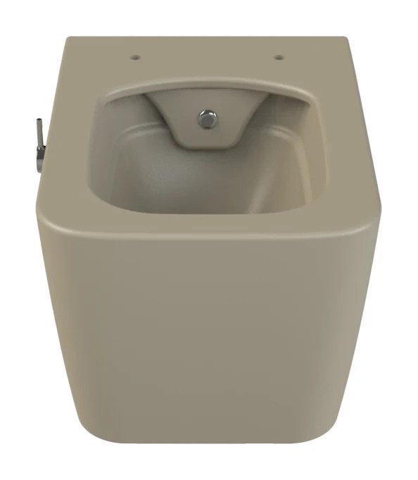 CeraStyle HERA fali WC - MATT BÉZS - BEÉPÍTETT bidé funkcióval - perem nélküli - Image 2