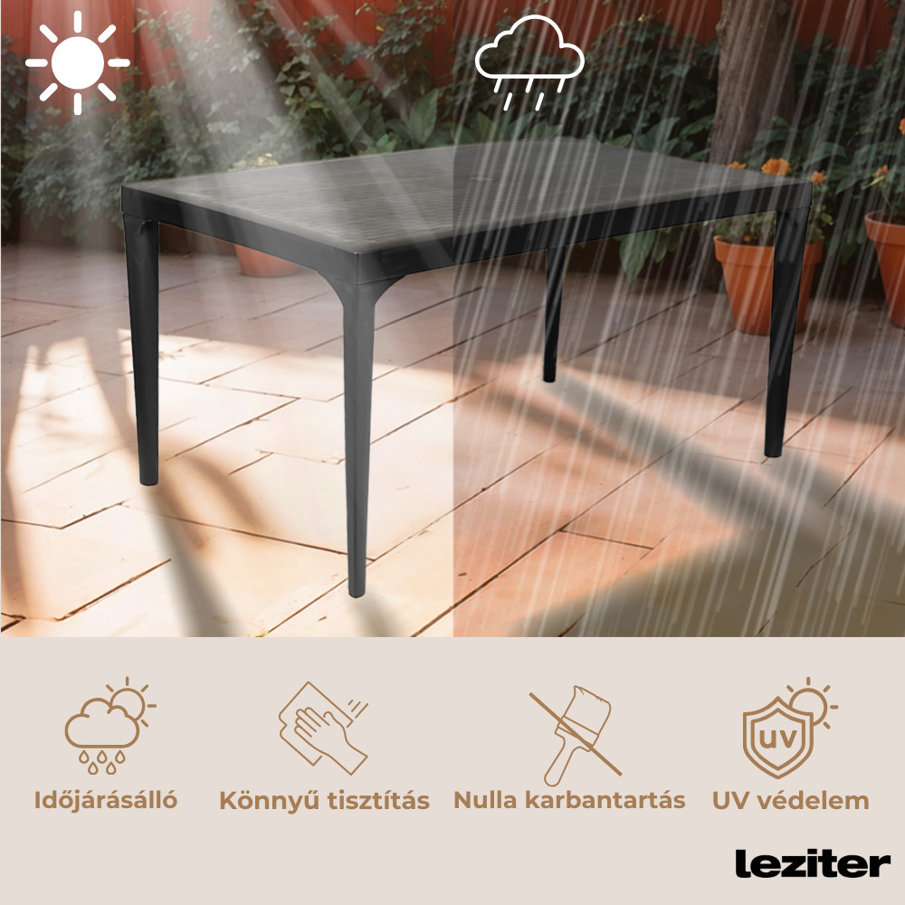 Odina műanyag kerti asztal - Image 4