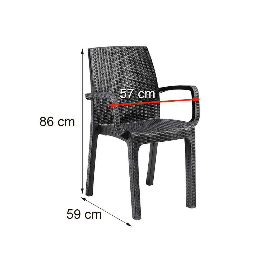 Verdi műanyag kerti szék - Image 3