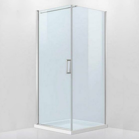 Simple nyílóajtós szögletes zuhanykabin zuhanytálca nélkül - Image 2