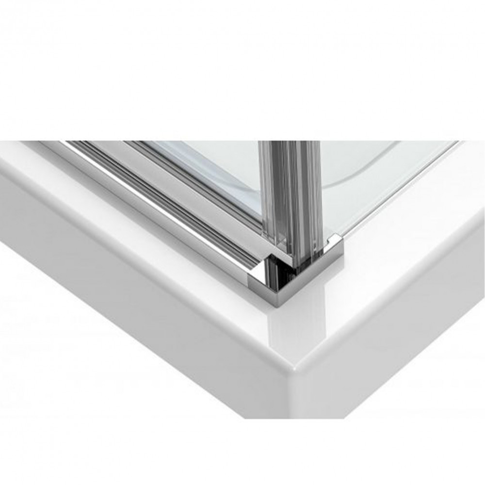 Simple nyílóajtós szögletes zuhanykabin zuhanytálca nélkül - Image 4