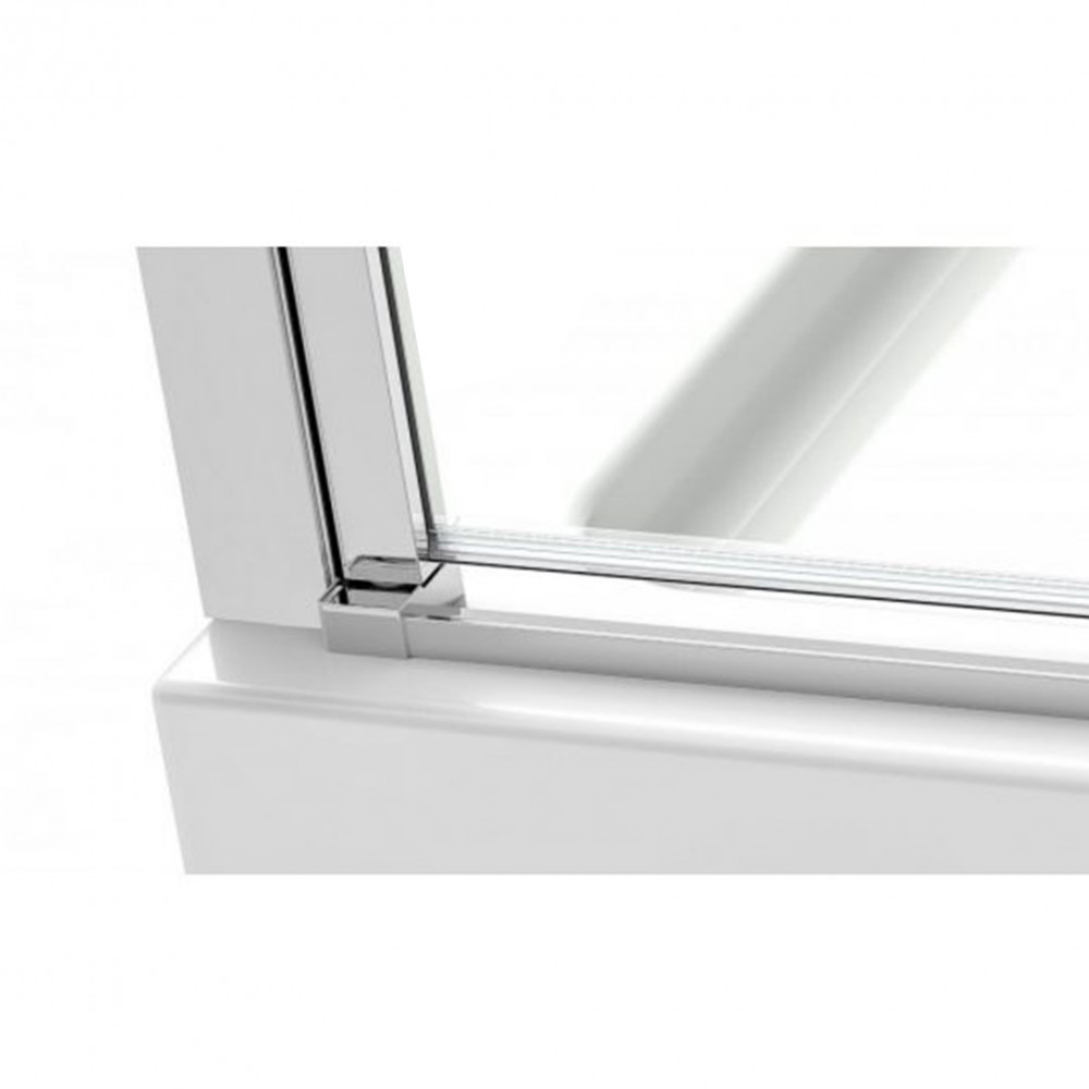 Simple nyílóajtós szögletes zuhanykabin zuhanytálca nélkül - Image 6