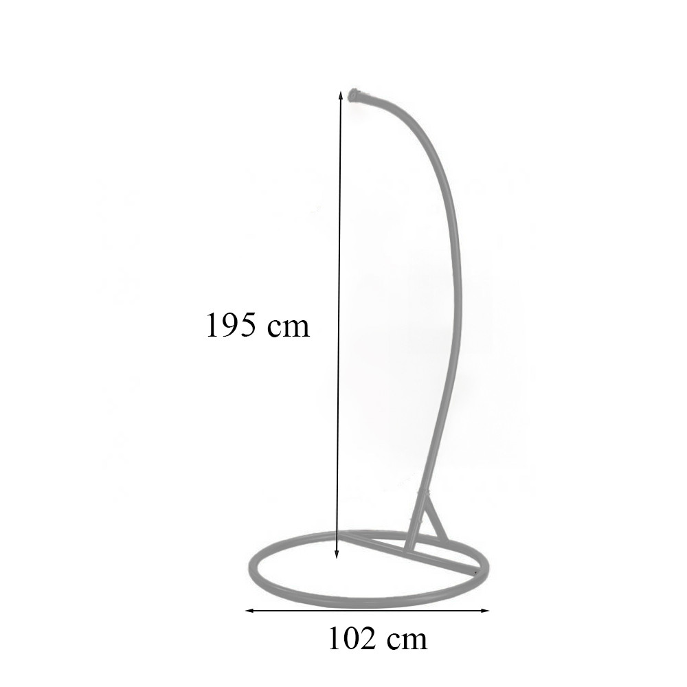 Függőfotel állvány fehér - Image 2