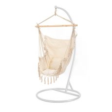 Puerto függőszék állvánnyal bézs-fehér