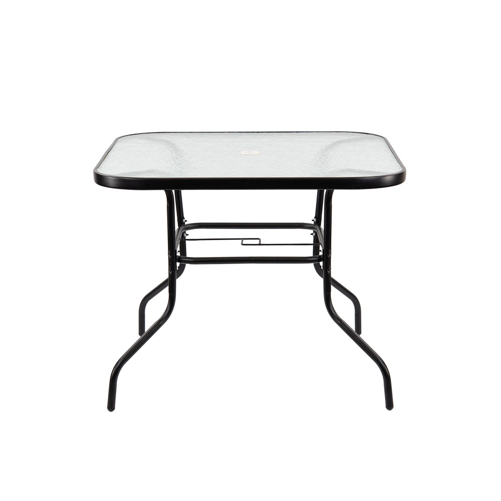 Vella fémvázas üveg kerti asztal - Image 4