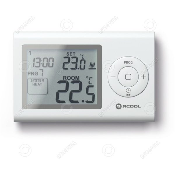 Rcool Vision 7RF digitális programozható rádiófrekvenciás szobatermosztát TSZDIG058