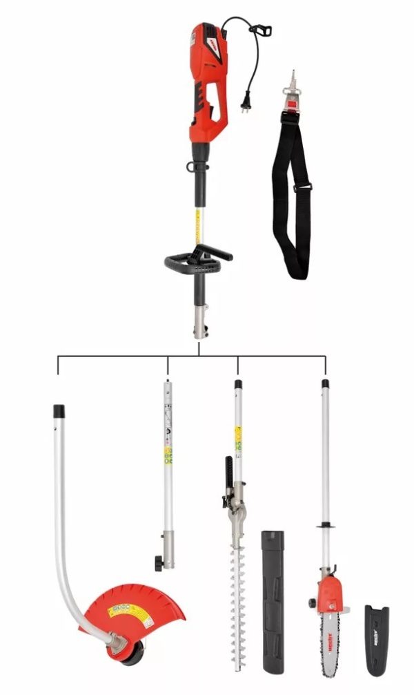 Hecht 690 3 in 1 elektromos multifunkciós ágvágó, fűrész, sövényvágó, fűkasza - Image 9
