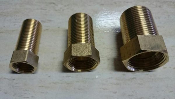 Réz menetes hosszmenet 3/4" BK