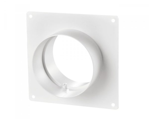 Vents pvc kerek, merev szellőző csőtoldó idom beépítőkerettel