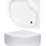 Besco Diper I íves mély zuhanytálca 80 × 80 × 38,5 cm - BAD-80-NK