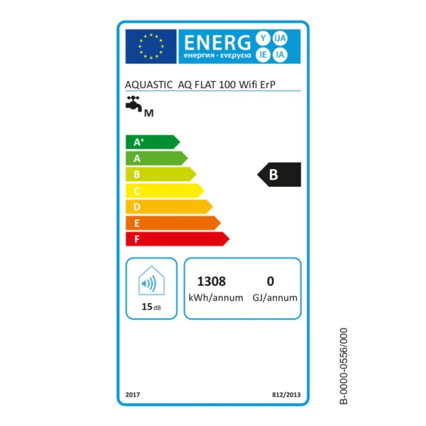 Hajdu Aquastic AQ Flat Wifi 100 ErP elektromos vízmelegítő - 2111913550 - Image 2