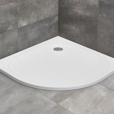 Radaway Zantos A íves műmárvány lapos zuhanytálca 90x90x3,2 cm + szifon!