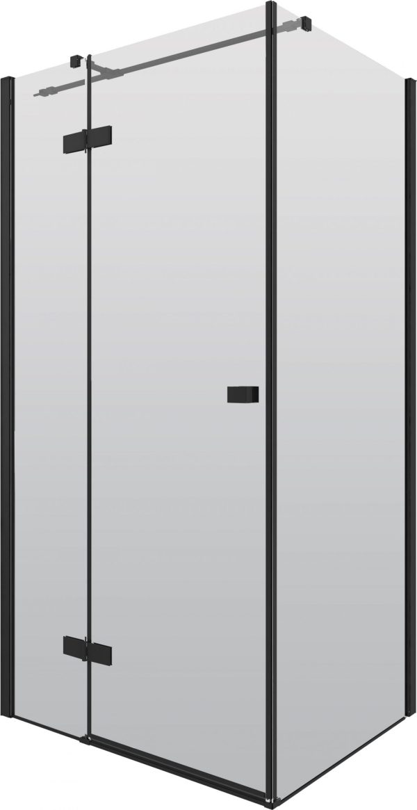 Deante Arnika Nero KQA046P szögletes zuhanykabin 80 x 100 cm fekete profillal