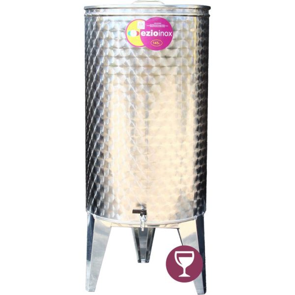 Inox tartály álló - 500 literes