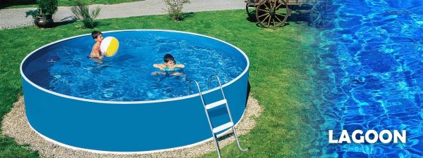 Wellis Lagoon Basic 460/90 fémvázas kerek medence 2 m3/h homokszűrővel, Mistry fóliával EM00031