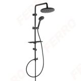 Ferro NP23-BL Rondo Lux Black - Zuhanyszett eső funkcióval