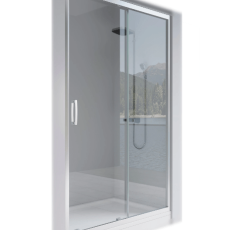 Vela Banyo KAYRA zuhany tolóajtó - 6 mm víztiszta vízlepergető üveggel - 120 x 190 cm - 84120111