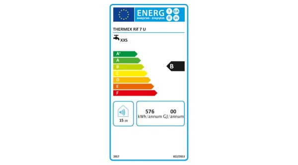 Thermex RIF 15 U - pult alá telepíthető, felső kifolyású elektromos vízmelegítő (15 liter / 1,5 kW) - Image 6