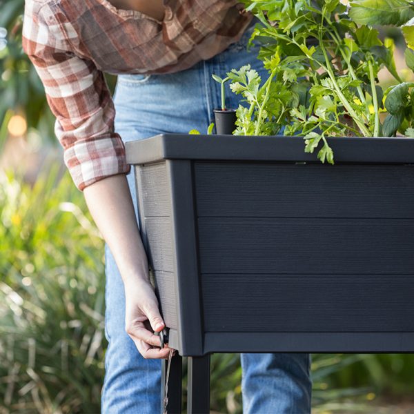 Alfresco garden bed műanyag virágláda, grafit színben - 253703 - Image 10