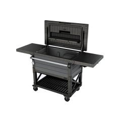 Patio cooler & Beverage cart grill asztal szürke - 255187