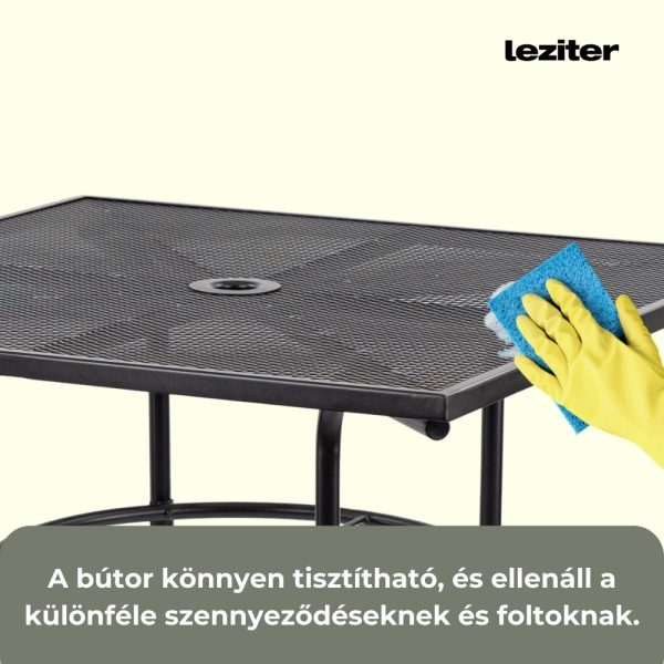 Melfi fém mesh kerti asztal 91,5x91,5x71 cm - JYL-22093 - Image 9