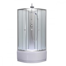 Karolino 90 white mélytálcás íves zuhanykabin - KAROLINO90W