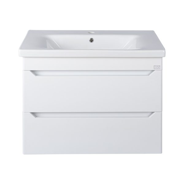 TMP SHARP 65 fali fürdőszobabútor Sanovit SOFT - 13065 porcelán mosdóval - 65 x 45,5 cm - 00401202