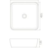 CeraStyle ONE - PULTRA ültethető - Top Counter - porcelán mosdó -  - 46 x 46 cm - Image 3