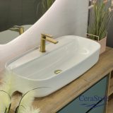 CeraStyle AQUA - PULTRA ültethető - Top Counter - porcelán mosdó - 80 x 40 cm - 077300-u - Image 5