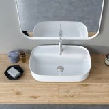 CeraStyle AQUA - PULTRA ültethető - Top Counter - porcelán mosdó - 80 x 40 cm - 077300-u - Image 6