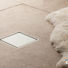 Pestan zuhanyfolyóka Confluo Standard - FEHÉR üveg - 10 x 10 cm - 13000004