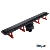 Pestan zuhanyfolyóka Confluo Frameless Line - keret nélküli - FEKETE üveg 95 cm - 13701207 - Image 3