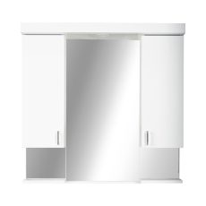Viva STYLE Tükrös fürdőszobai szekrény LED világítással - DUPLA szekrénnyel - 100 x 97 x 17 cm - 1E1000