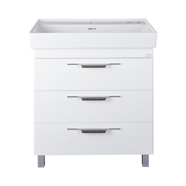TMP TRIO lábon álló fürdőszobabútor CeraStyle SHARP - 37100 mosdóval - 60 x 48 cm - 40018437100