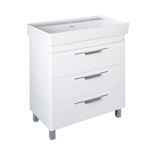 TMP TRIO lábon álló fürdőszobabútor CeraStyle SHARP - 37100 mosdóval - 60 x 48 cm - 40018437100 - Image 2